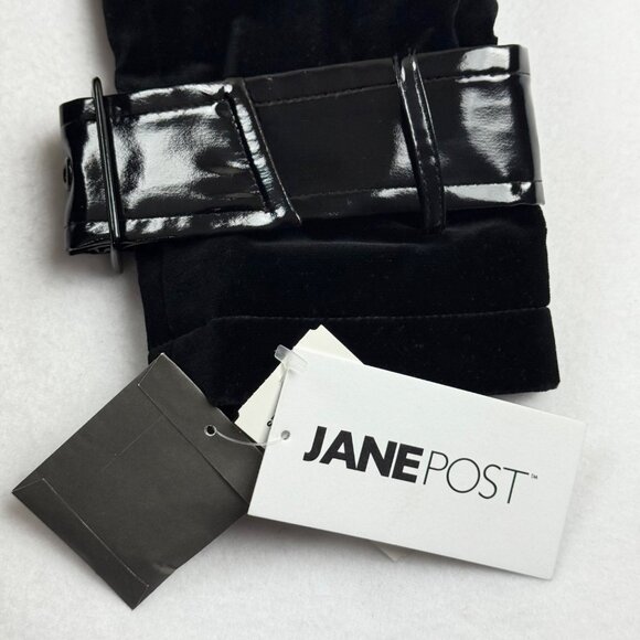 Jane Post Women's Black Trim Quilted Jacket Sz M Sleeve w/Buckles Full Lined NWT - Picture 15 of 15